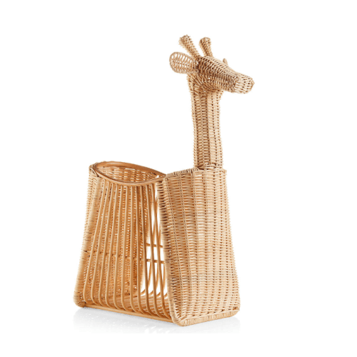 Giraffe Rattan Floor Storage Basket