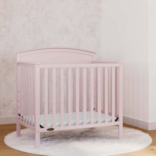 Graco Benton Mini Crib with Mattress - Pebble Gray