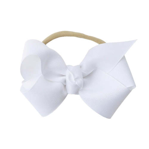 Ribbon Bow Headband | White