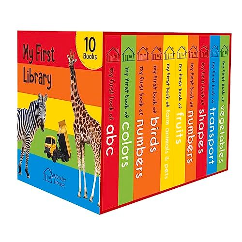 My First Library: Boxset of 10 Board Books for Kids