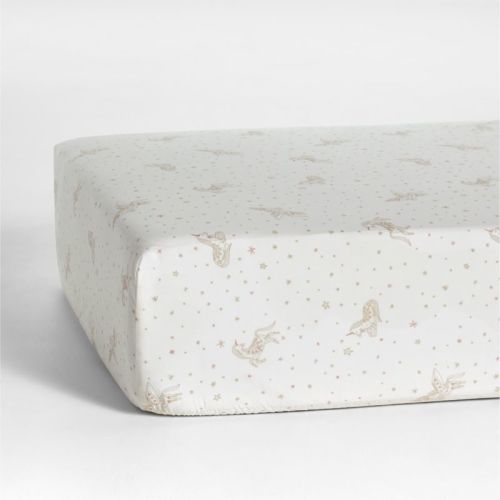 Unicorn Dreams Organic Cotton Baby Crib Fitted Sheet