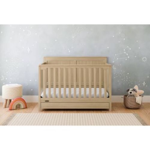 Graco Hadley 5-in-1 Convertible Crib with Drawer - Driftwood