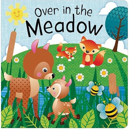 OVER IN THE MEADOW Board book – August 1, 2021