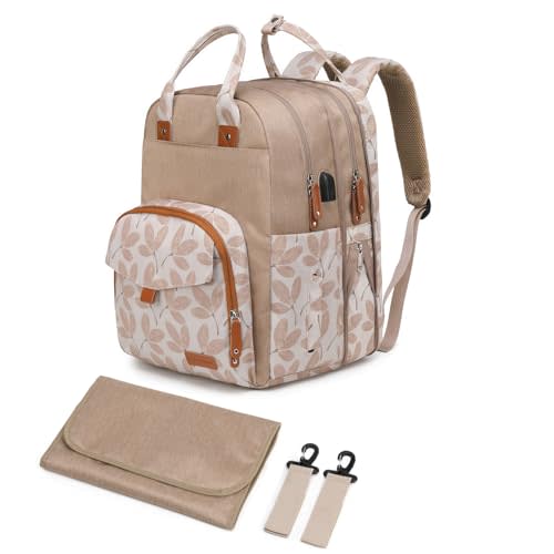 Qualyphant Extra Large Diaper Bag for 2 Kids - Expandable 35L Twin Baby Bags Backpack with 4 Insulated & 16" Laptop Pocket & 2 Compartments - Big Diapers Backpacks - Travel Pañaleras Para Bebe, Unisex
