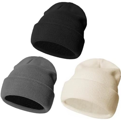 Urban Virgin Baby Girl Boy Beanies Fleece Lined Toddler Winter Hat Knit Girl Warm Beanies Kids Winter Hats for 0-6 Years
