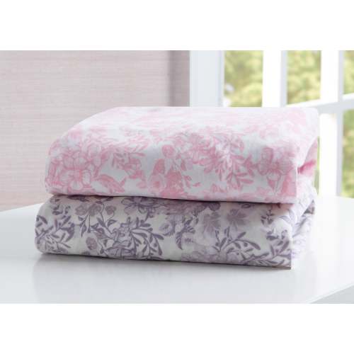 Pastel Floral Fitted Crib Sheets - 2 Pack