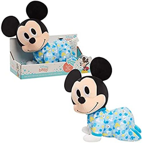 Disney Baby Musical Crawling Pals Plush, Mickey Mouse, Interactive Crawling Plush, Stuffed Animal, by Just Play