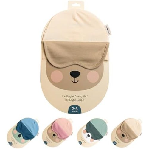The Original Baby Sleep Mask & Soft Eye Shade – Newborn, Sun Hat & Beanie – Travel & Baby Gifts