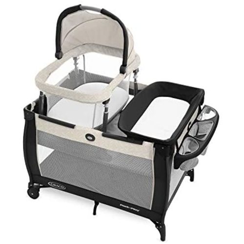 Graco Pack 'n Play Day2Dream Travel Bassinet Playard | Features Portable Bassinet, Diaper Changer, and More, Lo, Lo