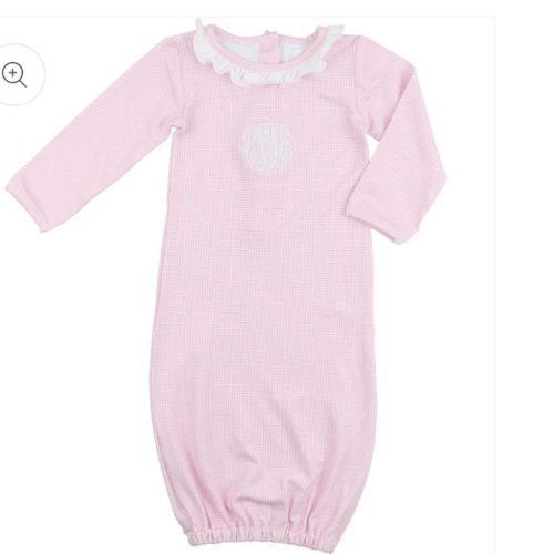 Pink Gingham Knit Baby Gown – Cecil & Lou