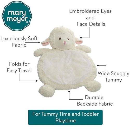 Mary Meyer Bestever Baby Mat, Lamb - White