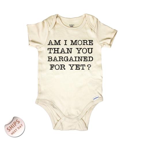 Am I More Than You Bargained For Yet?, Emo Baby Bodysuit, Lyric Bodysuit, Punk Rock Baby Sweater, Baby Shower Gift, 2000429