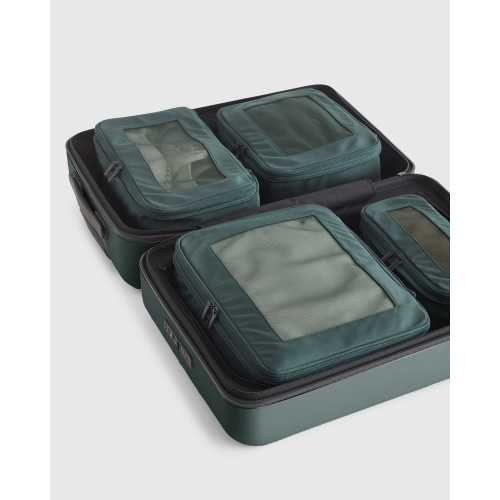 Revive Nylon Compression Packing Cubes (6-pack) in Dark Green