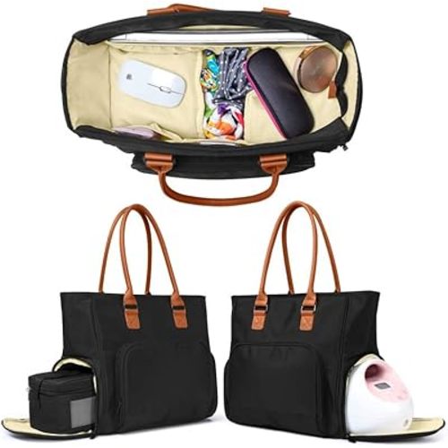 Yummy Mummy Breast Pump and Diaper Bag with Cooler Bag - Fit Most Breast Pumps Like Medela, Spectra S1,S2, Evenflo