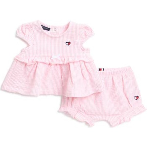 Tommy Hilfiger Stripe Ruffle Top & Shorts Set | Nordstromrack