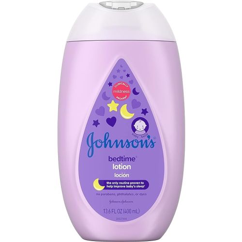 Johnson's Baby Bedtime Lotion with Natural Calm Essences Hypoallergenic & Paraben Free, 13.6 Fluid Ounce