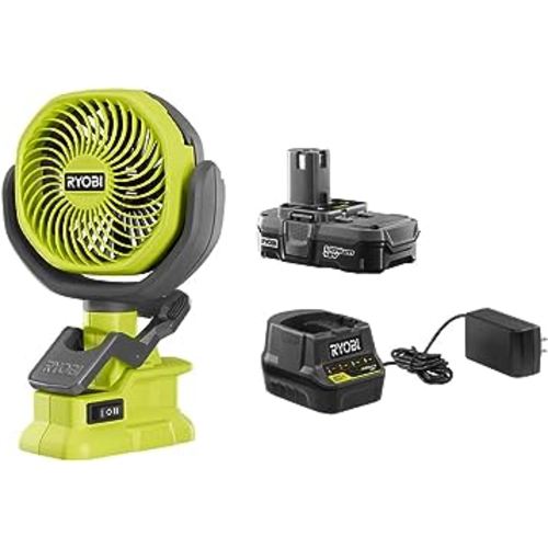 ONE+ 18-Volt Cordless 4 in. Clamp Fan PCF02 Kit with Battery and Charger (Bulk Packaged)