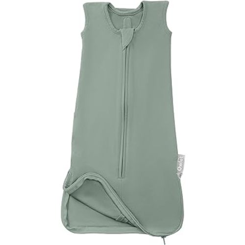 Owlet Dream Sleeper with Swaddle Wearable Blanket - Baby Sleep Sack for Baby with Removeable Swaddle Wrap - Rayon Sleeping Bag Made from Bamboo