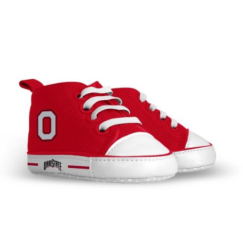 BabyFanatic Pre-Walkers High-Top Unisex Baby Shoes - NCAA Ohio State Buckeyes