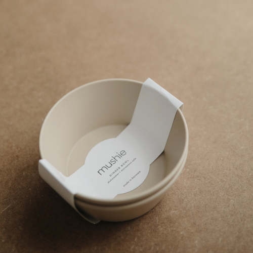 Mushie Round Dinnerware Baby Bowl, Set of 2
