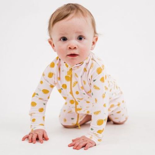 Calypsa Baby Swim Romper - Pink Lemonade, 3-6 M