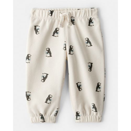 Baby Boy DayDream Fleece Penguin Print Pants - Cream - Carter's | Carter's