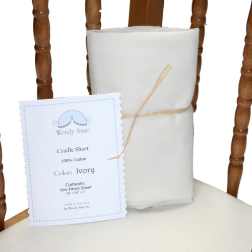 Natural Ivory Organic Cotton Cradle - Custom Fitted Sheet – Baby Moses Basket