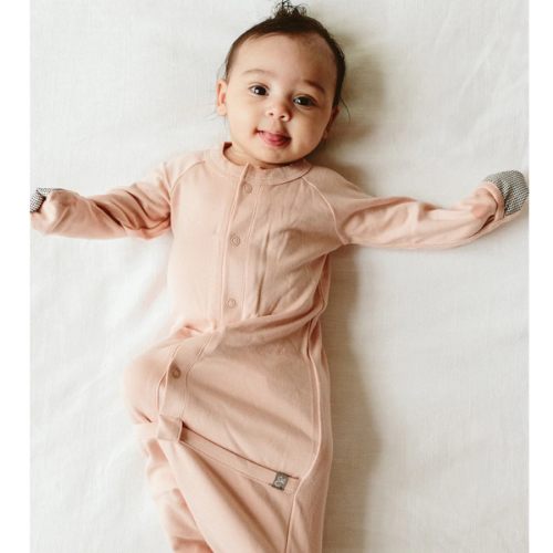 Goumikids Organic Baby Sleeper Gown - Rose – goumikids