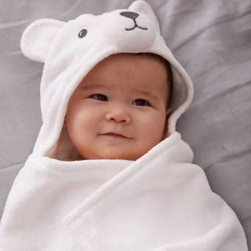 Faux Fur Animal Baby Hooded Towel