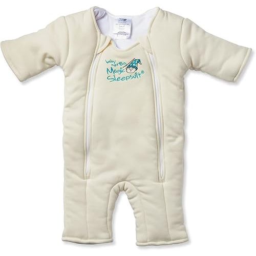 Baby Merlin's Magic Sleepsuit Transition Product - 3-6 Months Swaddle Transition Sleepsuit - Soft Cotton Material with Double Zipper for Easy Diaper Changes - Promotes Safe Sleep for Babies - Blue