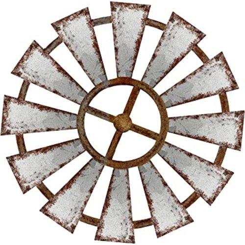 Farmhouse Living Room Wall Decor Wood Windmill Rustic Wooden Wall Art Decorative Windmill Sculpture Home Decor for Bedroom Nursery Dorm Home(11.4 x 11.4 Inches, Shown)