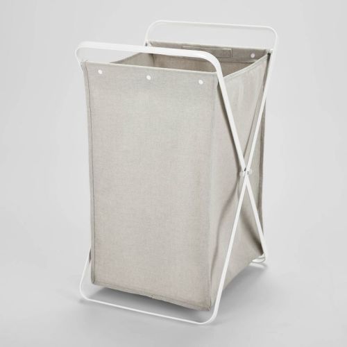 Folding X-Frame Hamper Matte White - Brightroom™, Size: Single Sorter