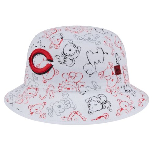 Cincinnati Reds New Era Toddler Animal Bucket Hat - White