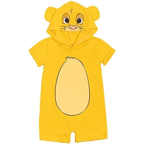 Disney Cosplay Hooded Romper Newborn to Toddler Sizes (Newborn - 5T)