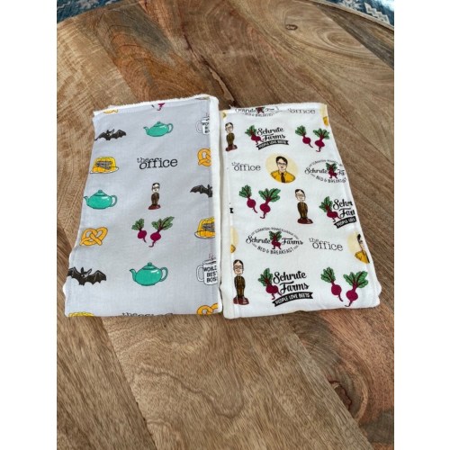 The Office Themed Burp Cloths