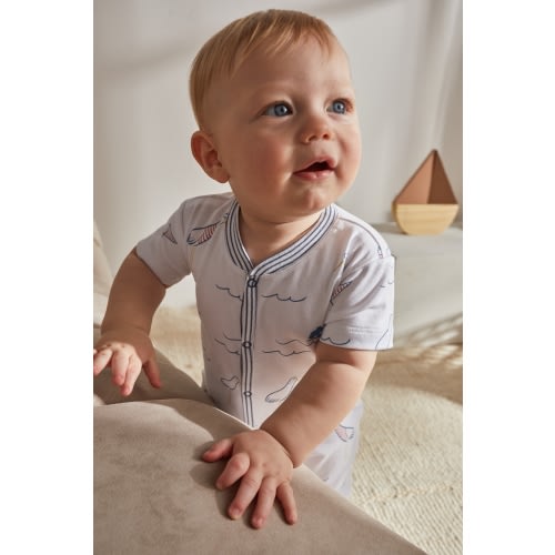 Sea Zip Footed Pajama