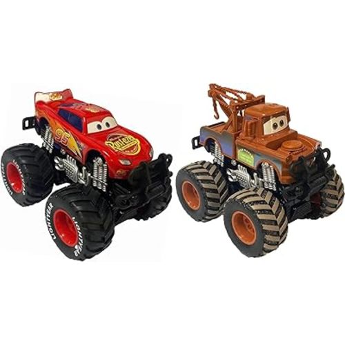 Movie Cars 3 Giant Wheels Cars 1：55 Diecast Vehicles Toys Set Oversized Children Car Toy (2PS)