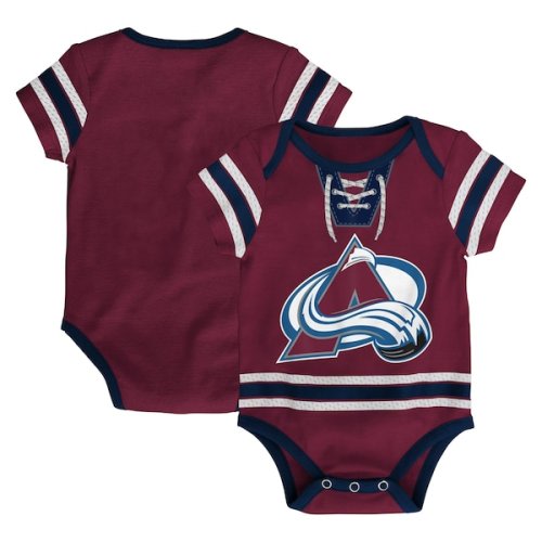 Infant Colorado Avalanche Burgundy Hockey Jersey Bodysuit