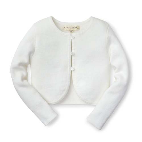 Cropped Curved Hem Cardigan