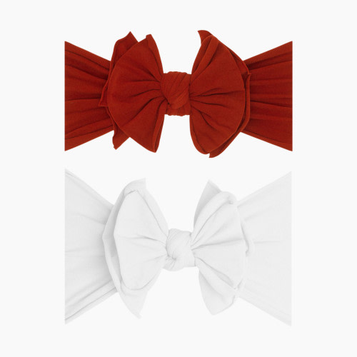 Baby Bling FAB-BOW-LOUS Set (2 pack) - Sienna And White