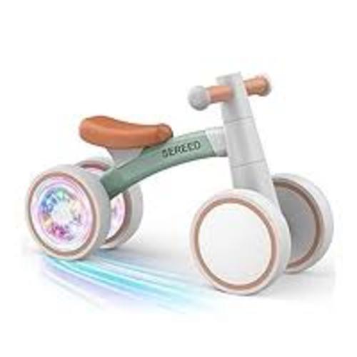 SEREED Colorful Lighting Baby Balance Bike, Toys for 1 Year Old Boys Girls, 12-24 Month Toddler Balance Bike with 4 Silence Wheels, First Birthday Gift (Pink) : Toys & Games - Amazon.com