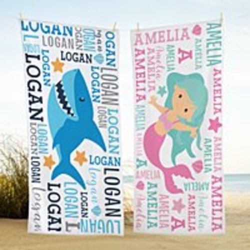 Cute & Beachy Beach Towel | Personal Creations