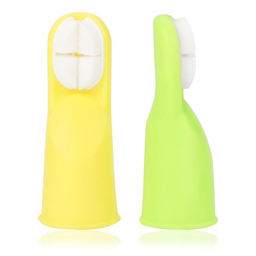 Socub Baby Finger Toothbrush, 2Pcs Upgraded First Finger Toothbrush for Infants & Toddlers, Training Toddler Tooth Brush for Gentle Oral Care, Cleans All Sides at Once, BPA Free, 3Month+