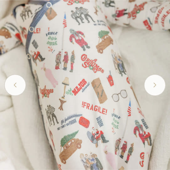 Newborn Knotted Gown - A Christmas Story