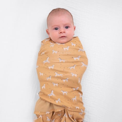 100% Cotton Baby Swaddle Serengeti Sun | HALO US