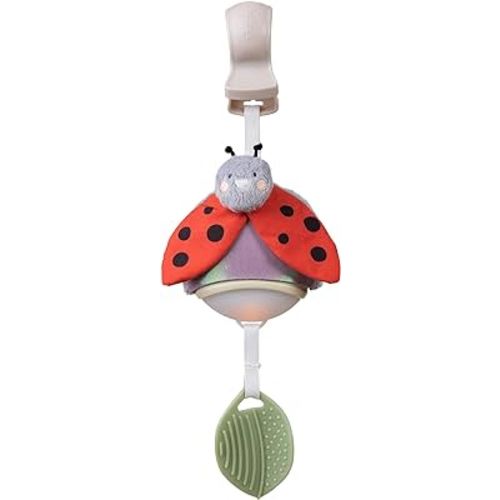 Taf Toys Music & Light Ladybug Take Along Toy, Portable Baby Sound Machine, Newborn Soother, Infant Musical Crib Mobile, Perfect for Tummy Time and Brain Development, Suitable for 0-6 Months