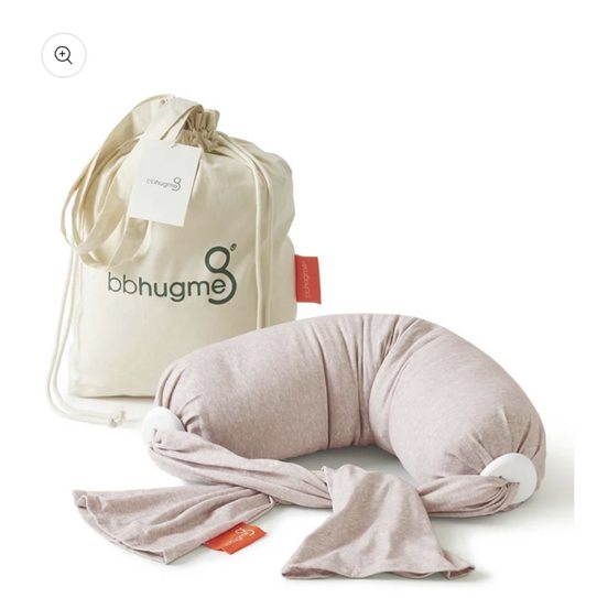 bbhugme Nursing Pillow - Pink Melange - Baby Breastfeeding and Feeding Pillows - Dinossi – Dinossi United States