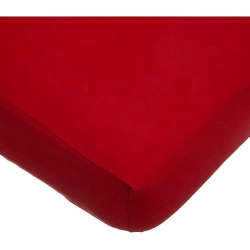 TL Care Supreme Fitted Crib Sheet 28" x 52", Enhanced Thickness for Soft, Breathable Neutral 100% Cotton Jersey Comfort, Red, for Boys and Girls