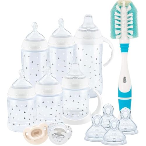 NUK Smooth Flow Anti Colic Baby Bottle Newborn Gift Set