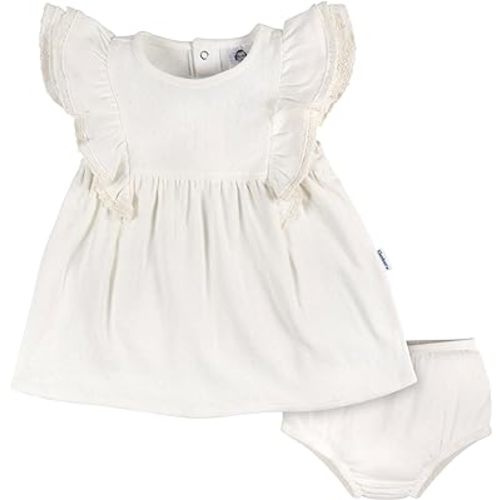 Gerber baby-girls Cotton Dress and Diaper Cover SetDress Set